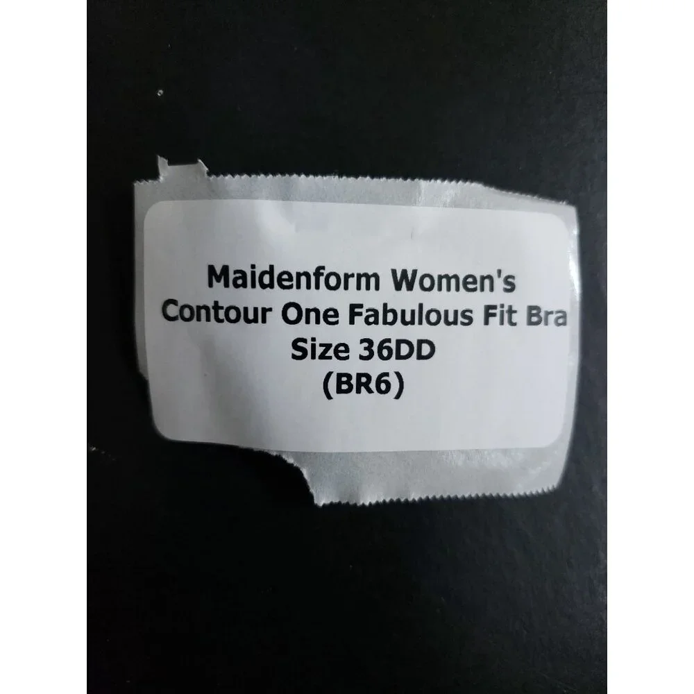 Maidenform Womens Contour One Fabulous Fit Bra 36DD White Adjustable Straps